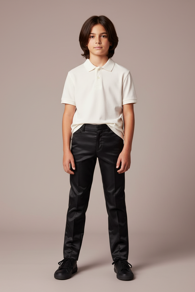 Pantalon En Satin Noir