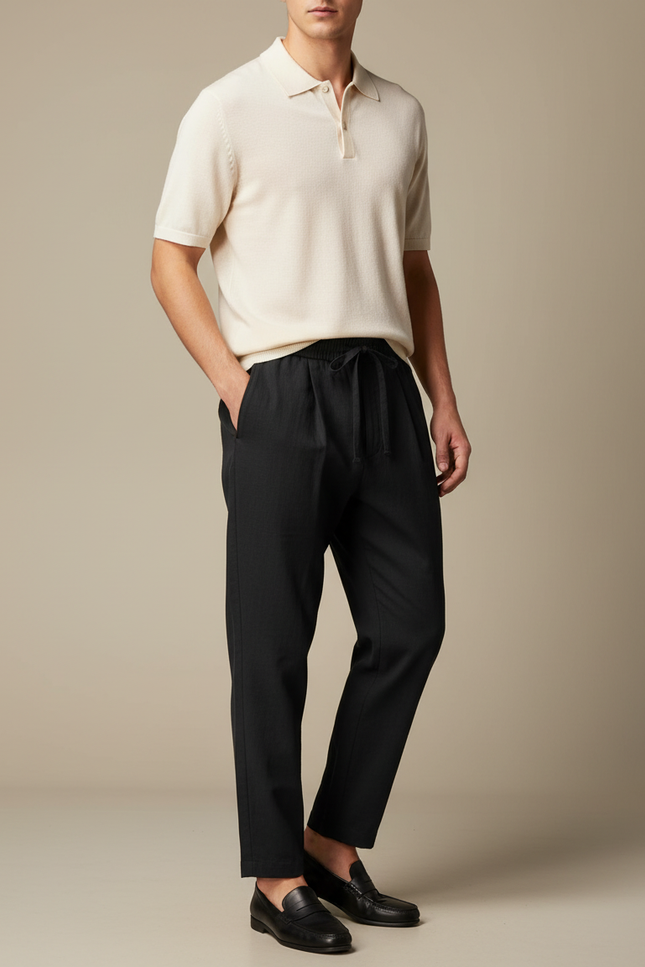 Pantalon Toile Noir