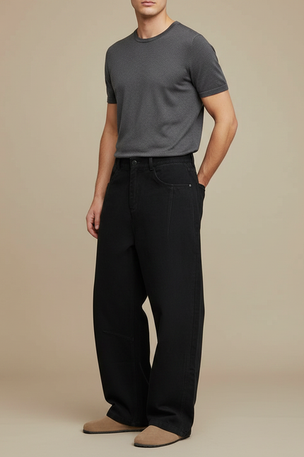 Baggy Pantalon Noir - Jean
