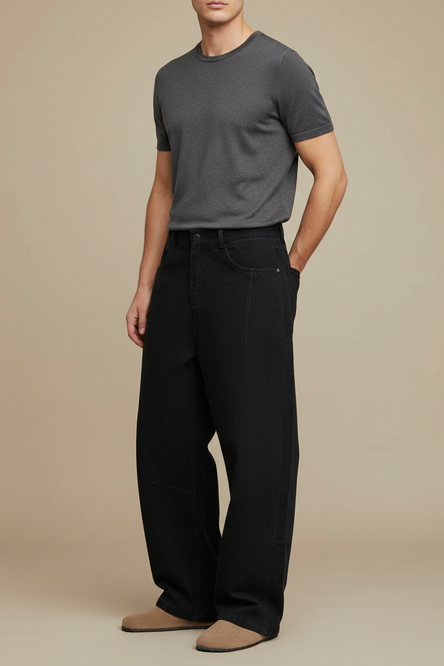Baggy Pantalon Noir - Jean