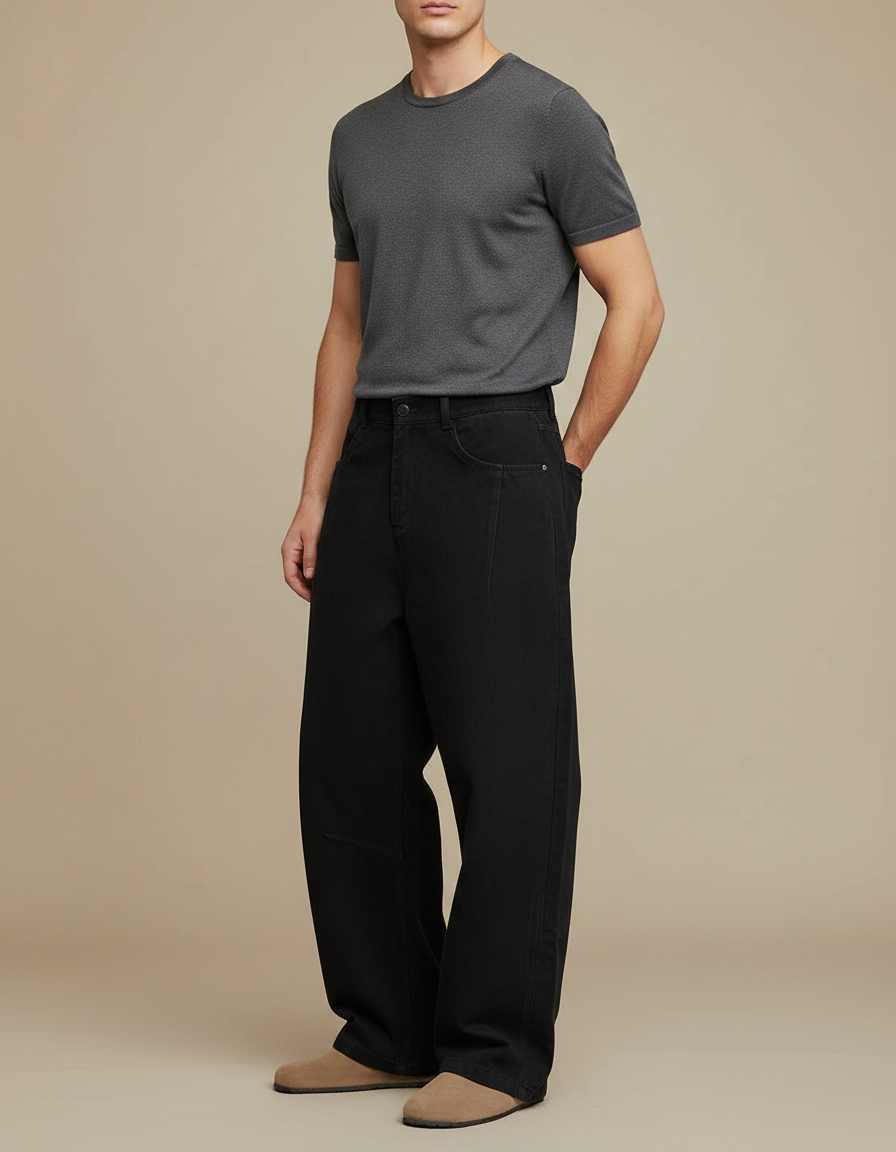 Baggy Pantalon Noir - Jean
