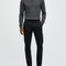 Pantalon Noir Homme Fuselé Décontracté Confortable - Polyester
