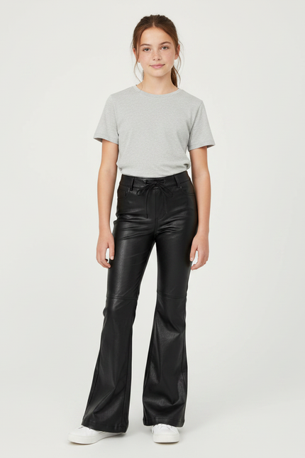 Pantalon Vernis Noir - Simili cuir