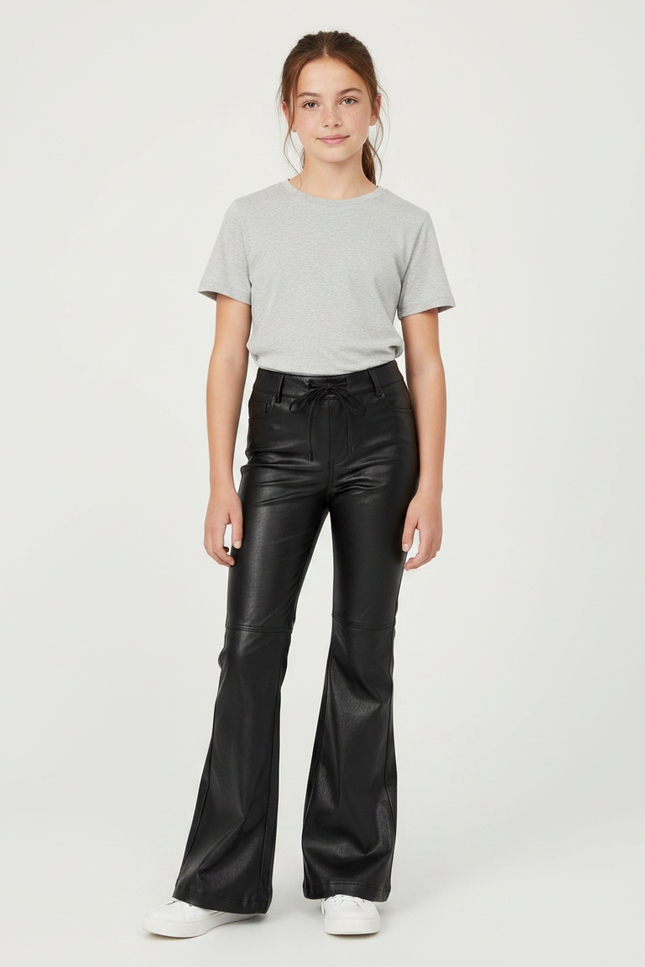 Pantalon Vernis Noir - Simili cuir