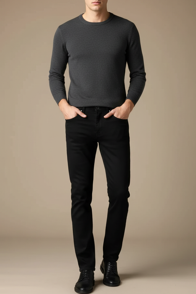 Pantalon Homme Jean Noir