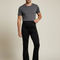 Pantalon Noir Homme Yoga Flared Confortable - Polyester