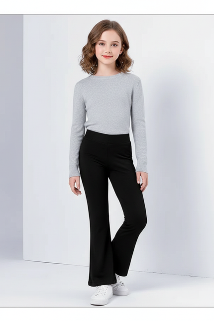 Pantalon Bootcut Noir - Polyester