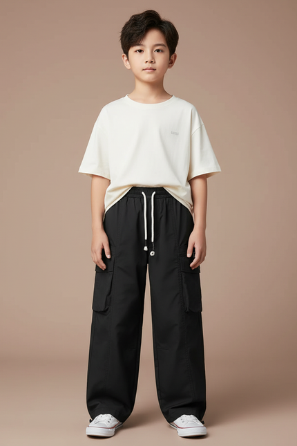 Pantalon Noir Efd0 - Polyester