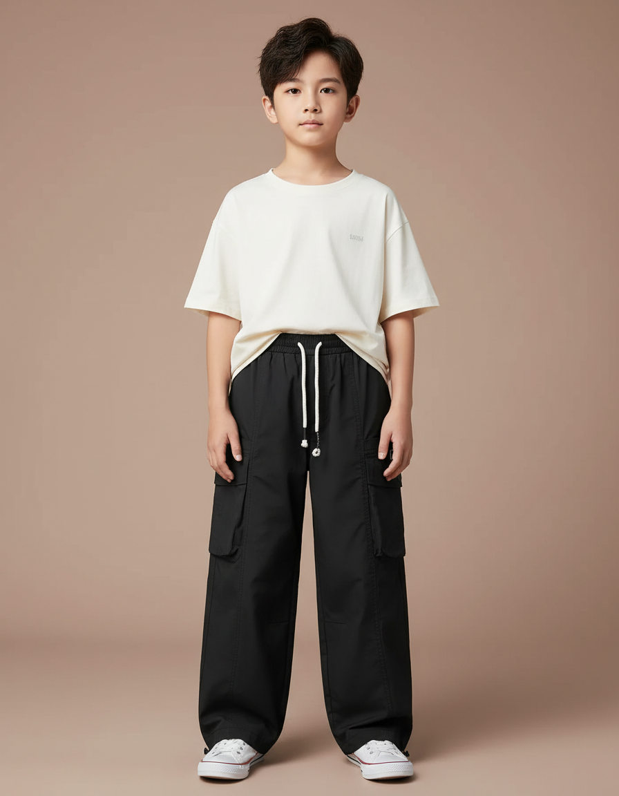 Pantalon Noir Efd0 - Polyester