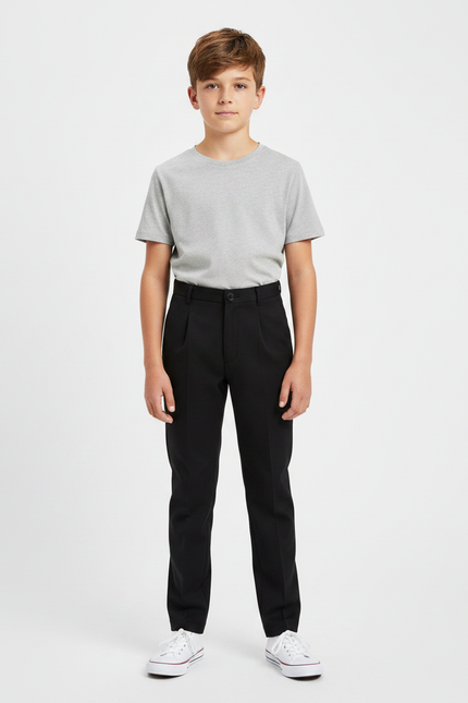 Pantalon Noir De Ville - Gabardine