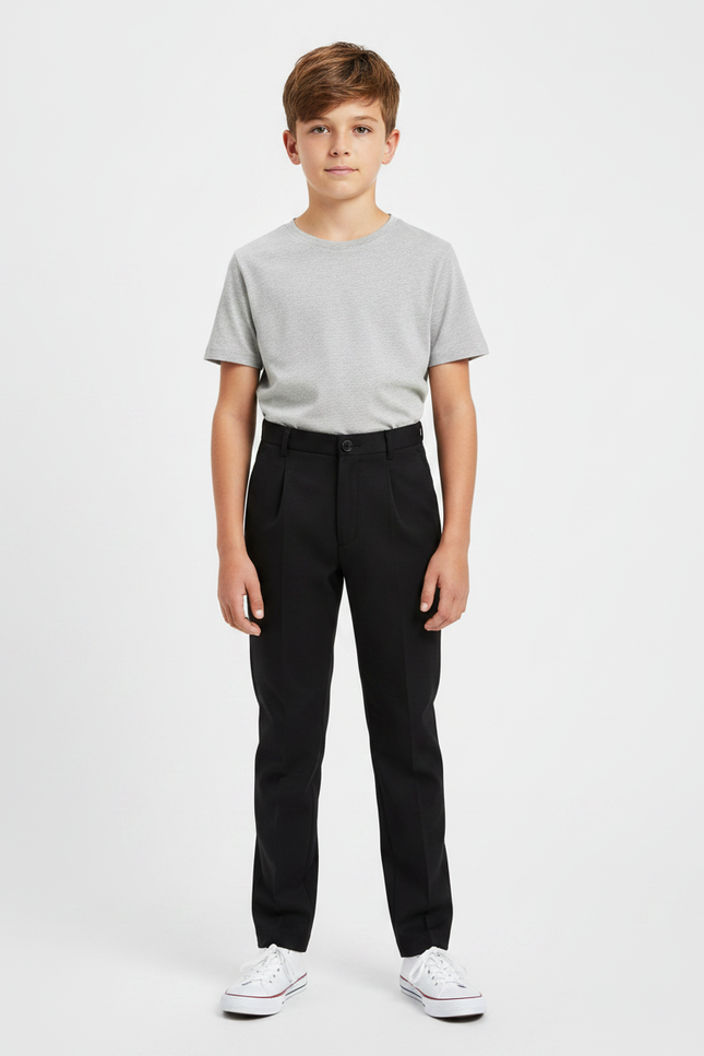 Pantalon Noir De Ville - Gabardine