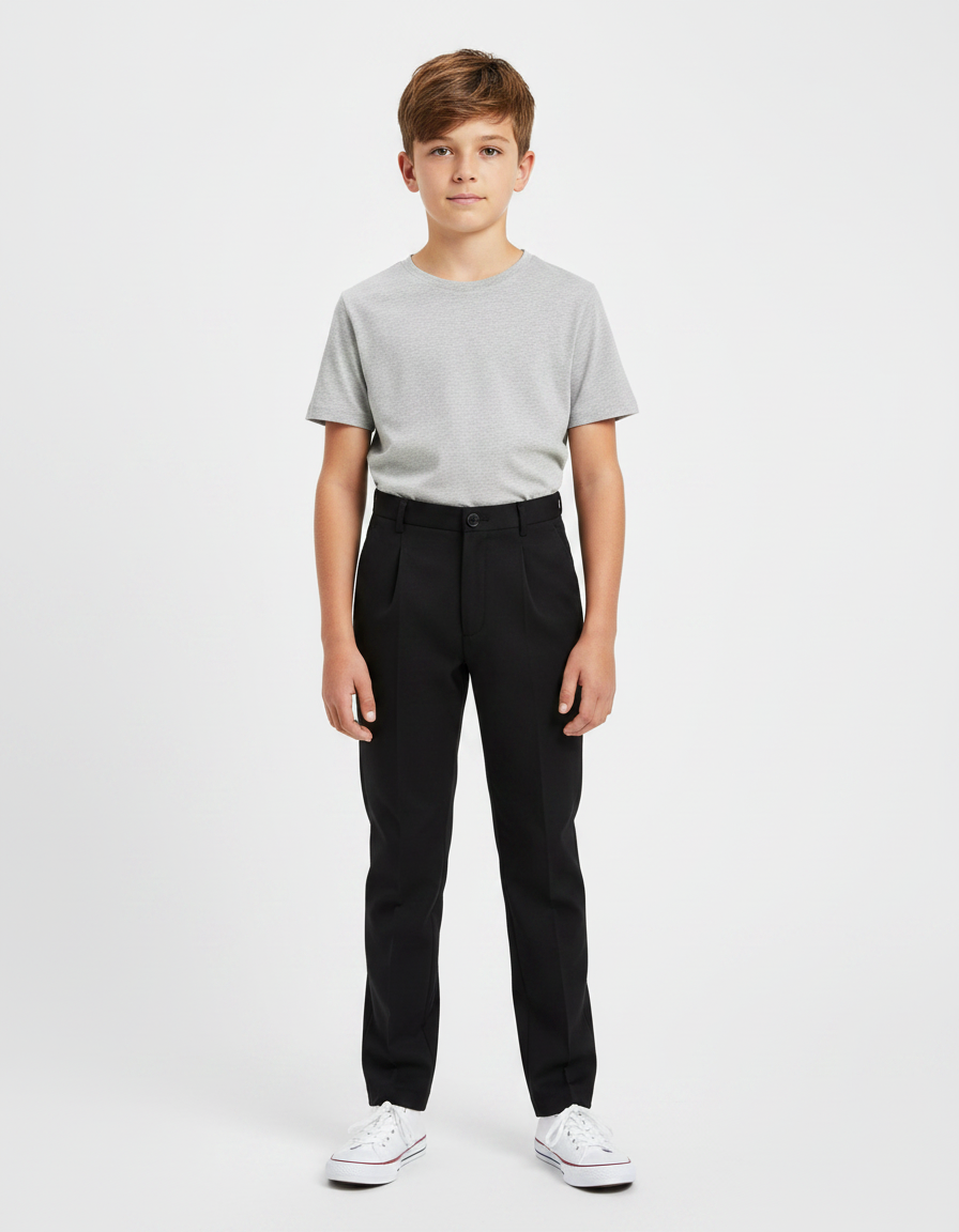 Pantalon Noir De Ville - Gabardine
