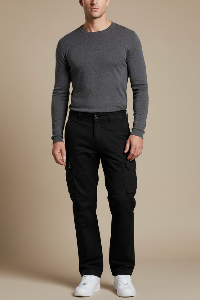 Pantalon Tactique Noir Homme - Toile