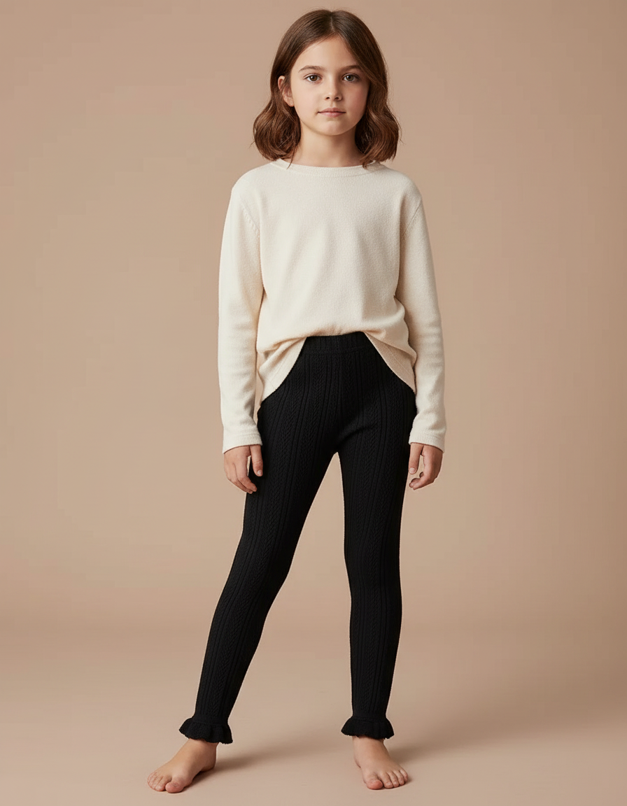 Pantalon Crochet Noir - Maille