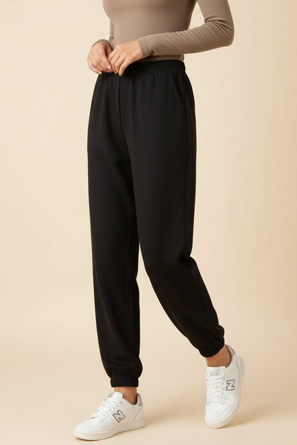 Pantalon Loose Noir - Molleton