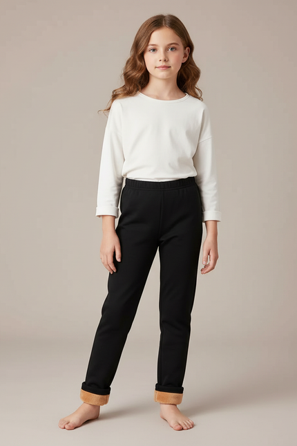 Pantalon Noir Ajusté - Molleton