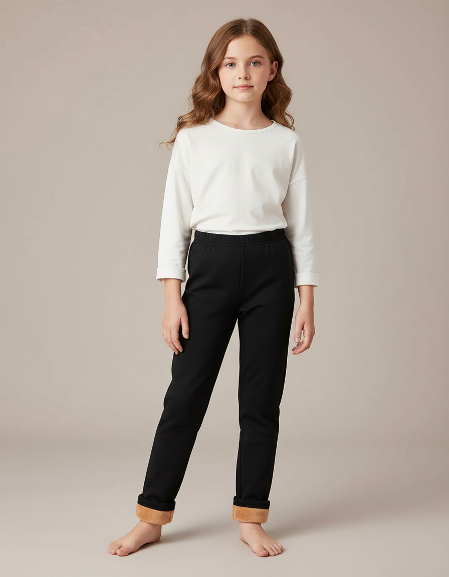 Pantalon Noir Ajusté - Molleton