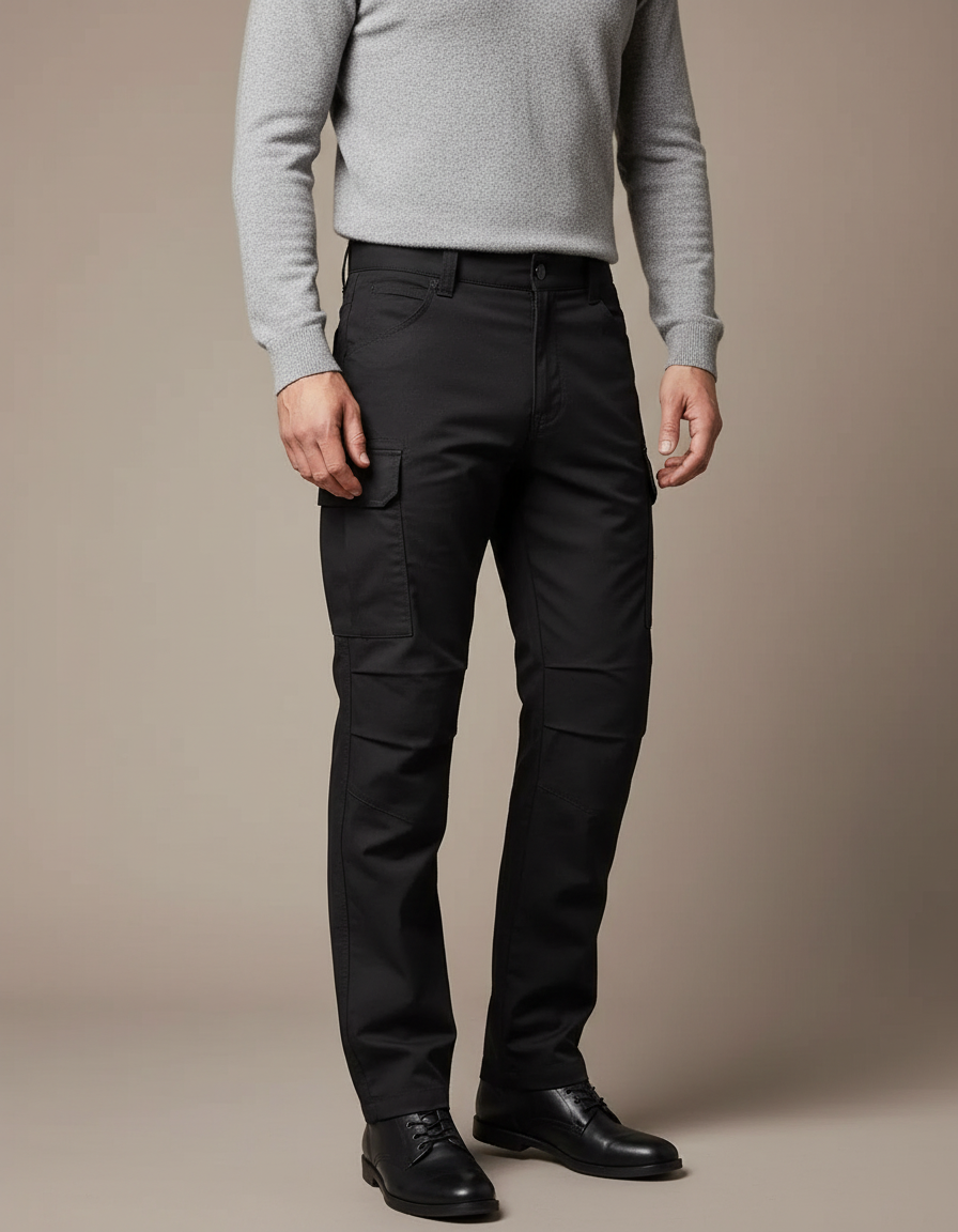Pantalon Mecanicien Noir - Gabardine