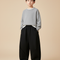 Pantalon Noir Ample Sport Décontracté Enfant Hiver - Molleton