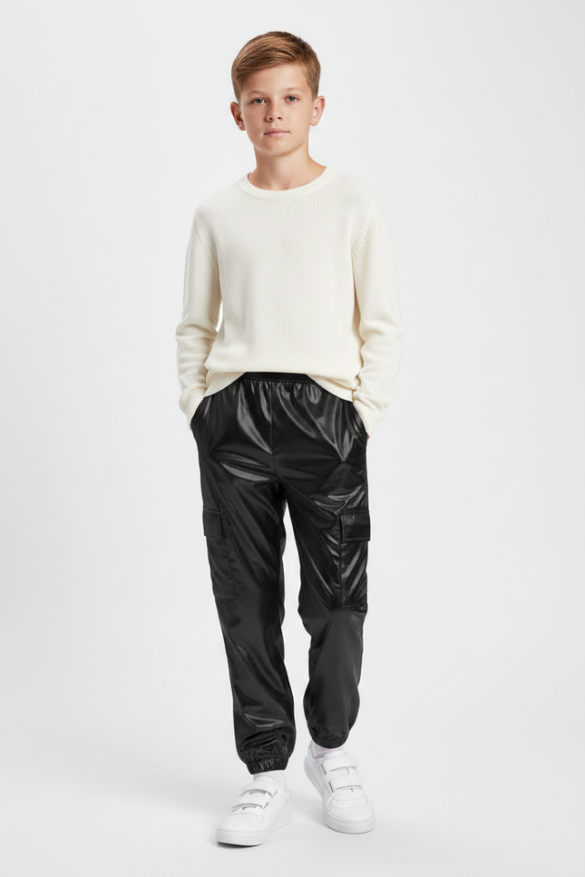 Pantalon Vinyl Noir Brillant - Simili cuir