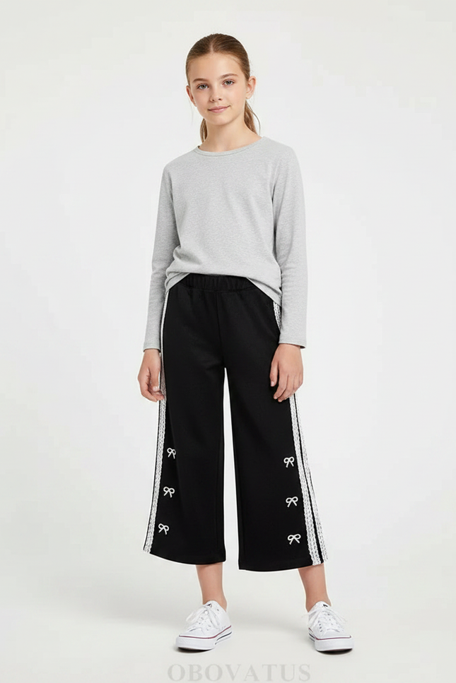 Pantalon Noir Blanc - Molleton