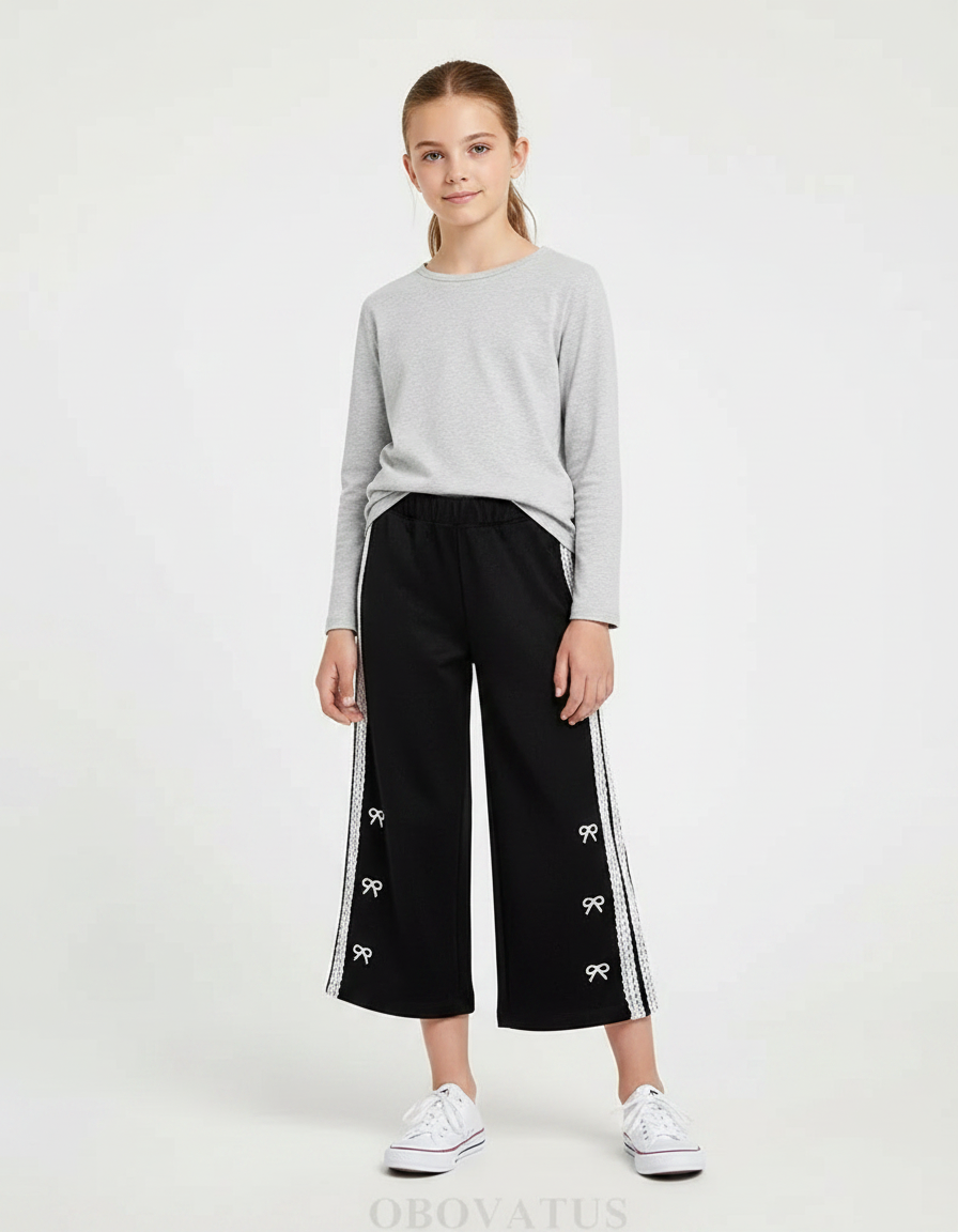 Pantalon Noir Blanc - Molleton