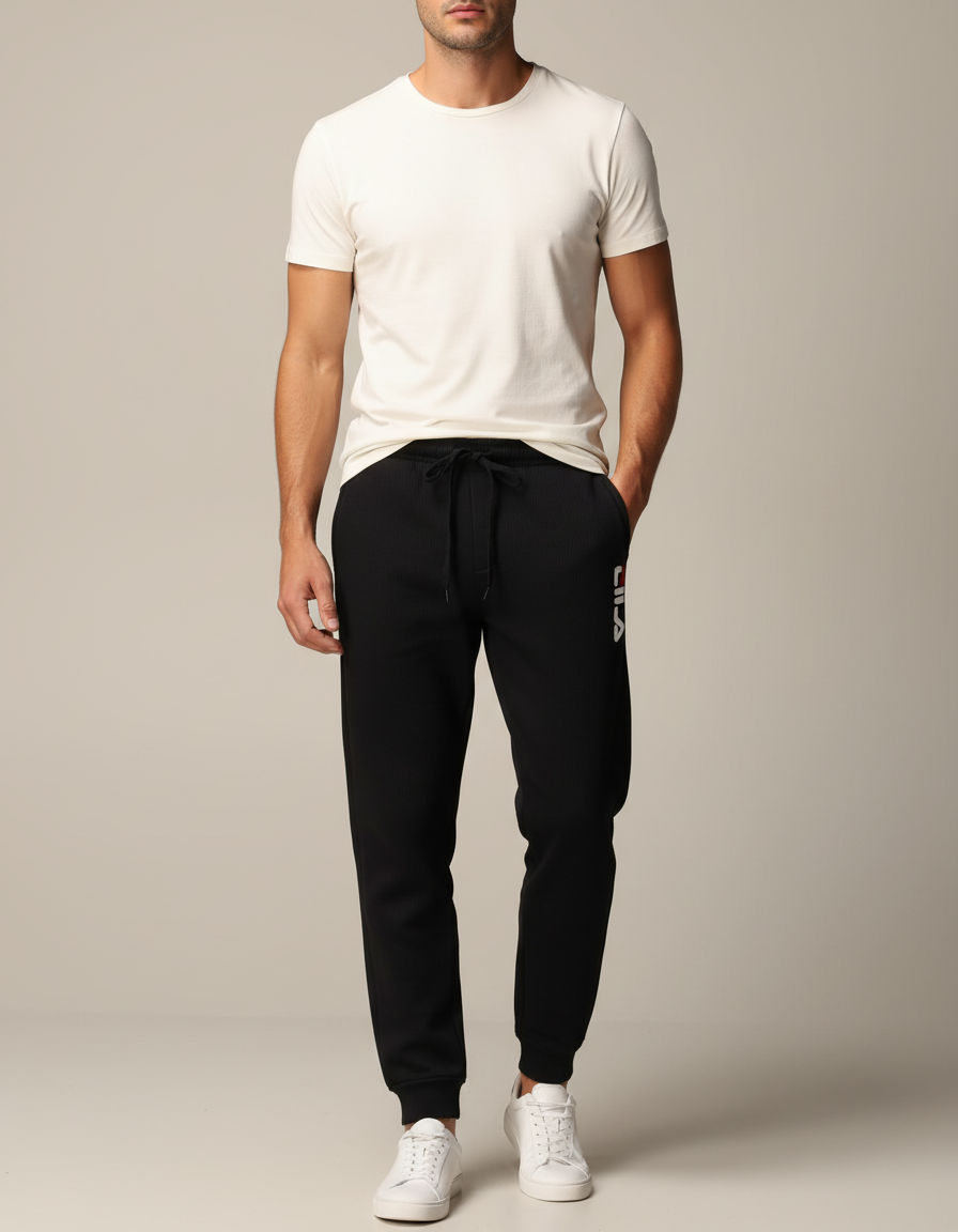 Pantalon Noir Sportswear - Molleton