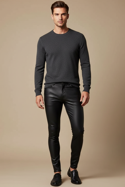 Pantalon Vinyle Noir Homme - Simili cuir