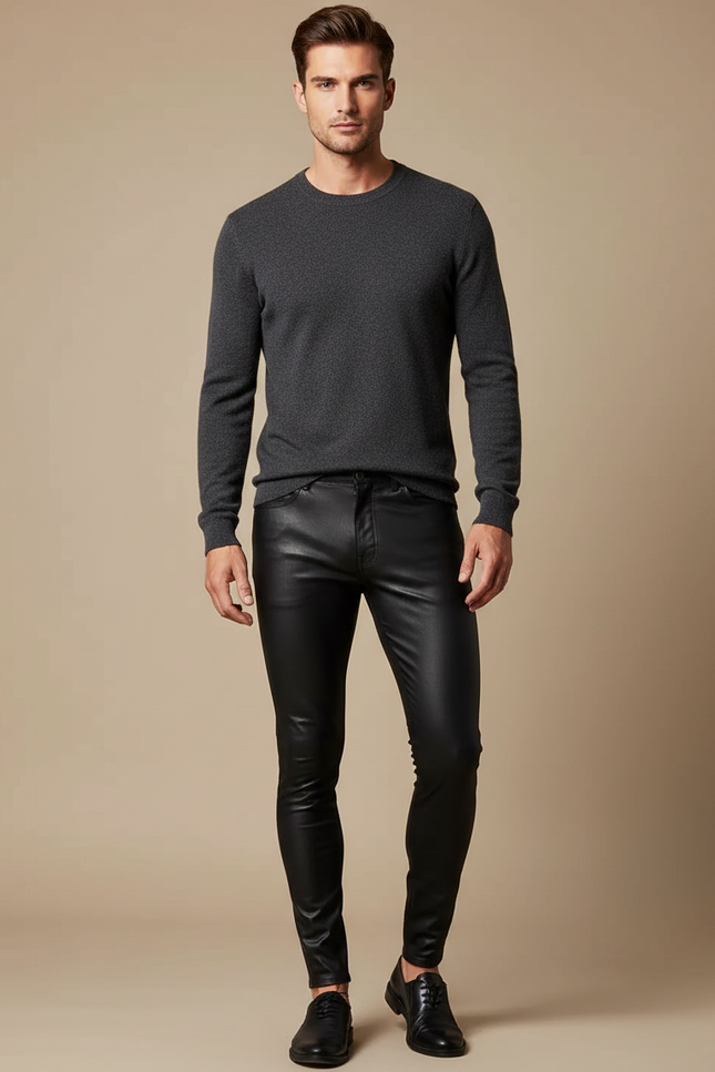 Pantalon Vinyle Noir Homme - Simili cuir