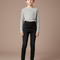 Pantalon Noir Jean Skinny Élastique Ajusté Confortable