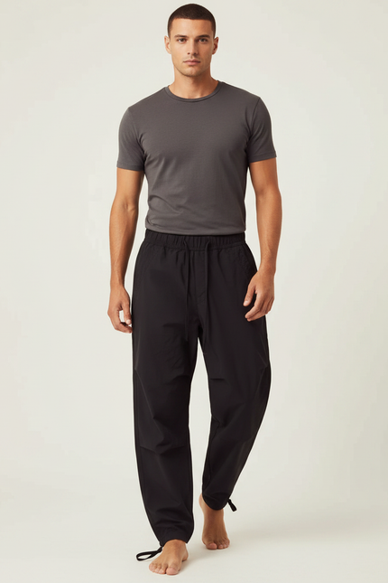 Pantalon Noir Elastique Homme - Polyester