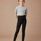 Pantalon Noir Legging Ajusté Confortable Élastique Fille - Polyester