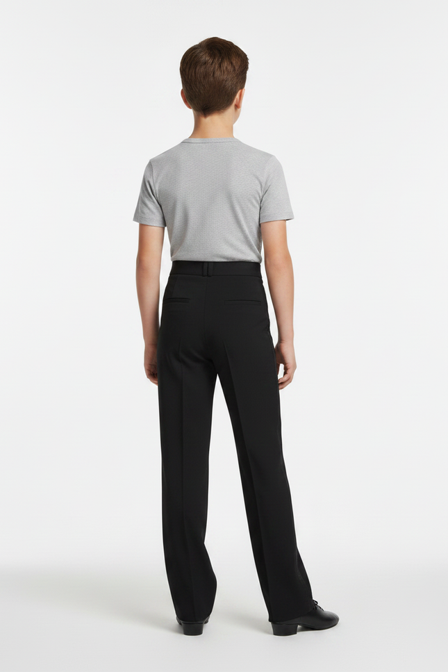 Pantalon Noir Danse Ballroom Garçon Élégant - Polyester - vue 2