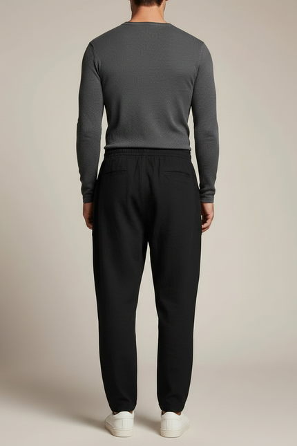 Pantalon Toile Noir Homme - vue 2