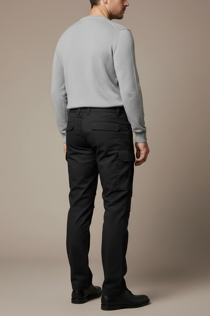 Pantalon Mecanicien Noir - Gabardine - vue 2