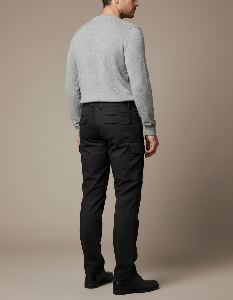 Pantalon Mecanicien Noir - Gabardine - vue 2