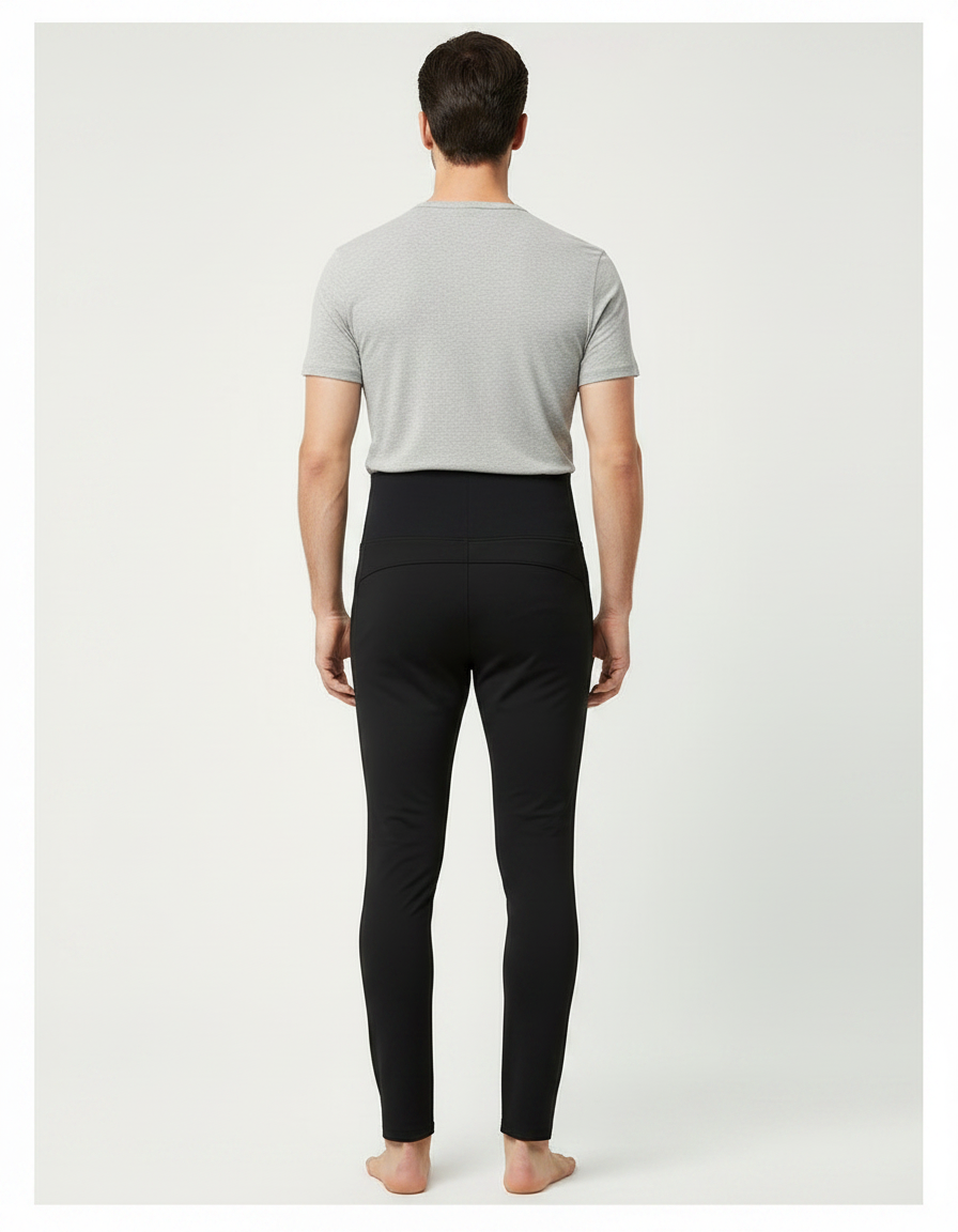 Pantalon Noir Slim Sport Homme Confortable Yoga - Polyester - vue 2