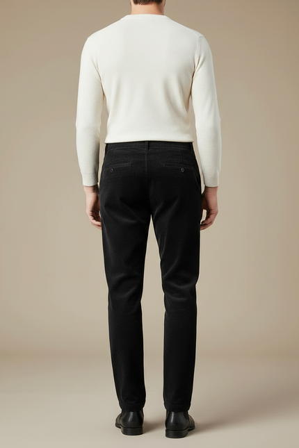 Pantalon Noir Cd55 - Cordé - vue 2