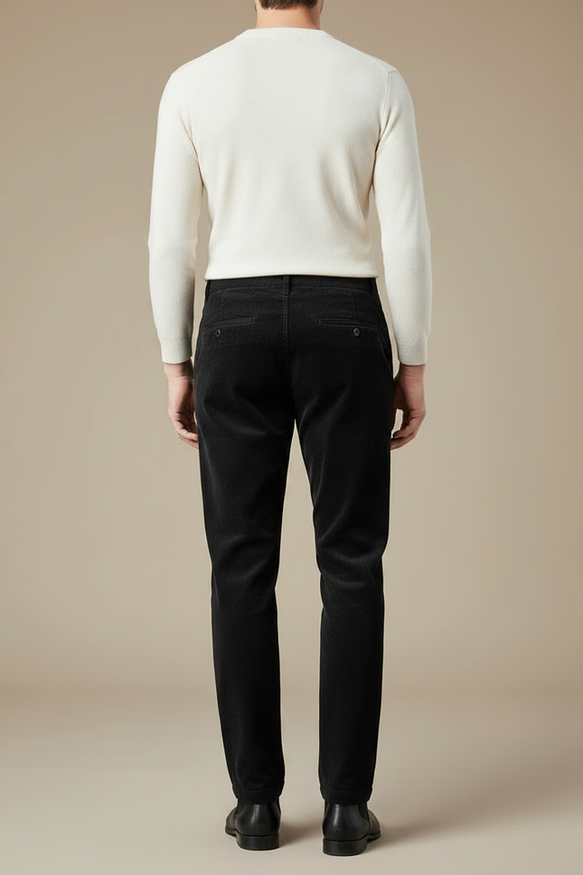 Pantalon Noir Cd55 - Cordé - vue 2