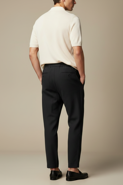 Pantalon Toile Noir - vue 2