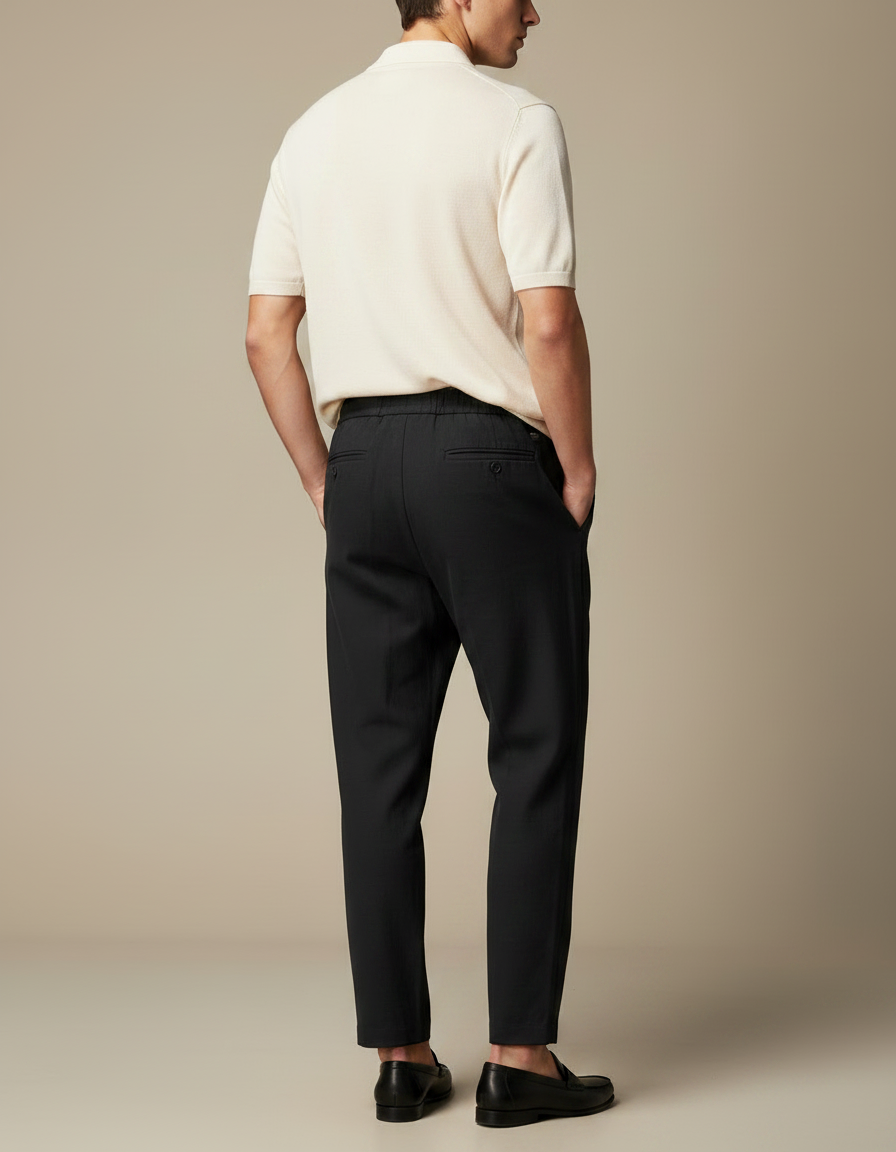 Pantalon Toile Noir - vue 2