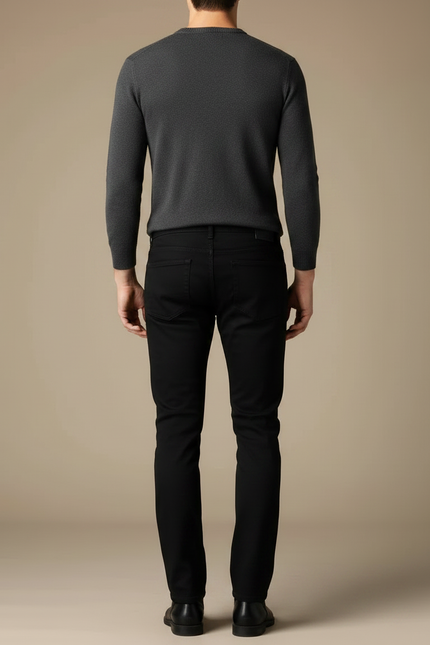 Pantalon Homme Jean Noir - vue 2