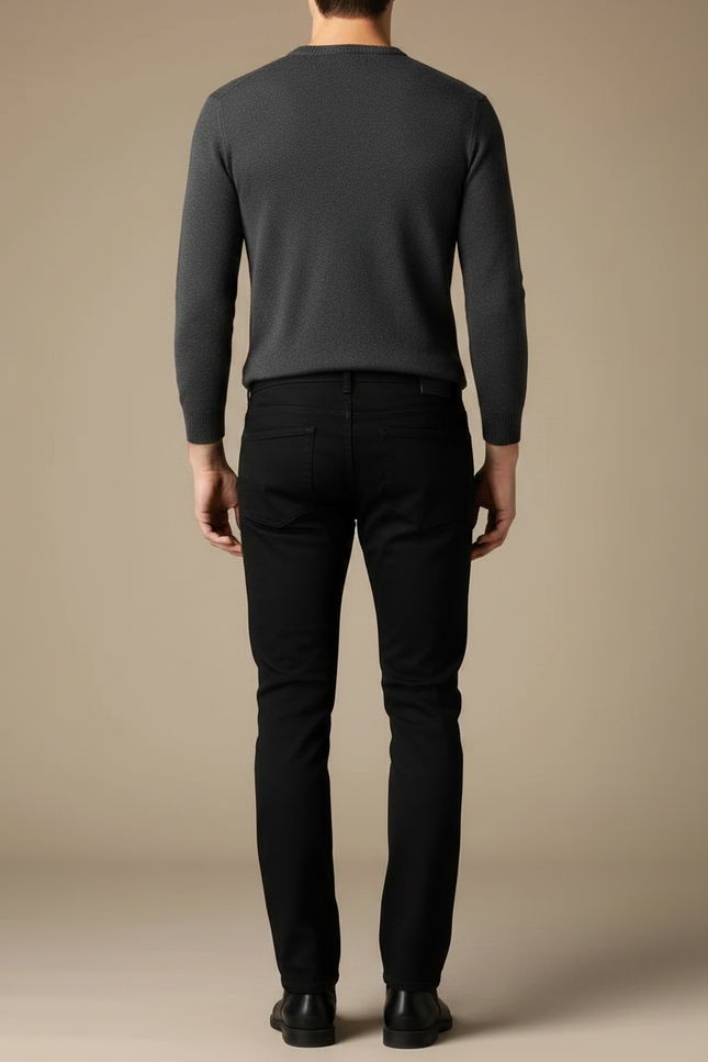 Pantalon Homme Jean Noir - vue 2