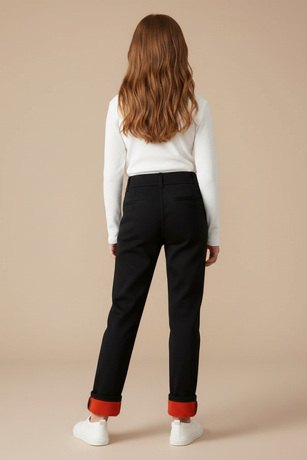 Pantalon Flanelle Noir - Molleton - vue 2