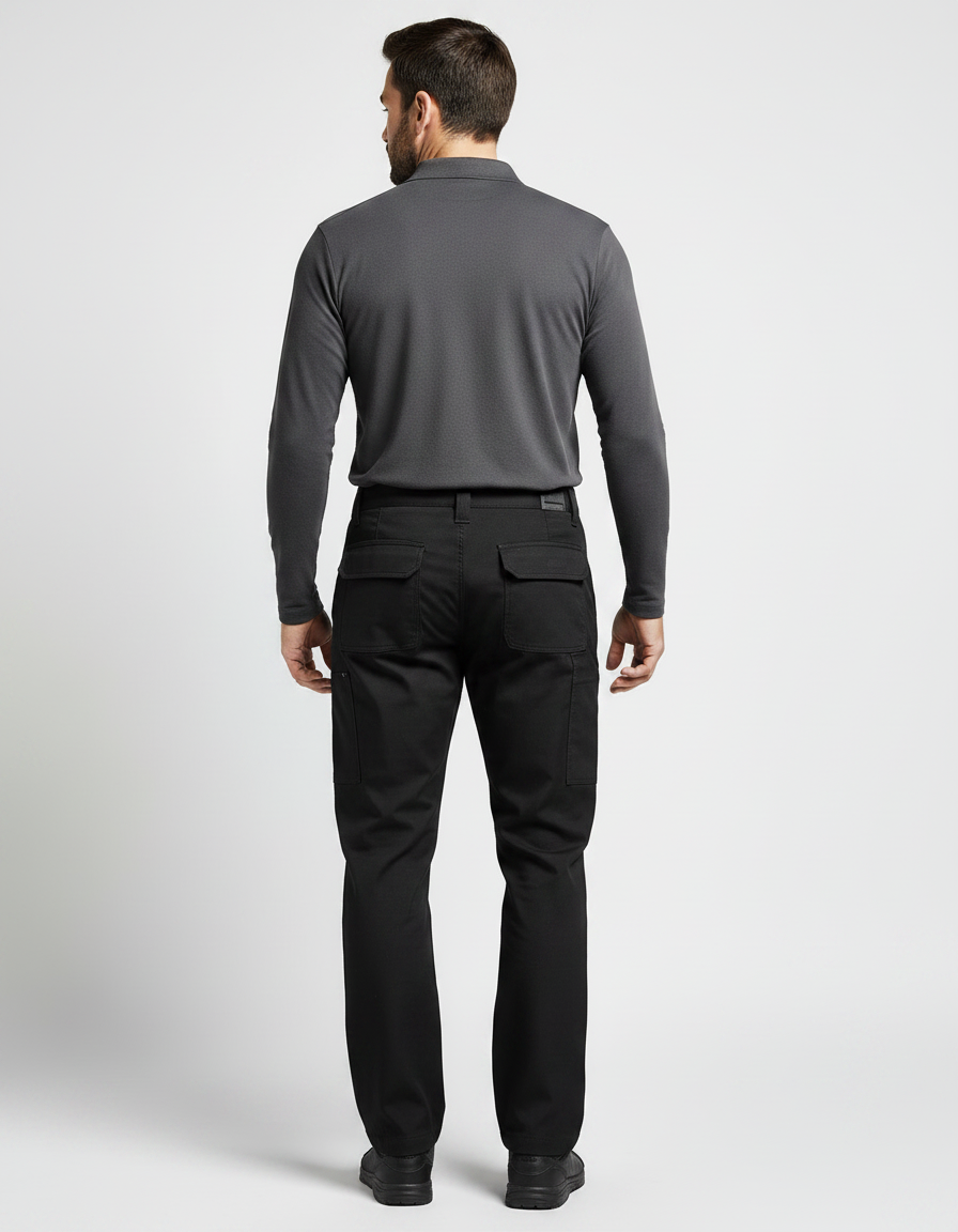 Pantalon Randonnée Noir - Polyester - vue 2