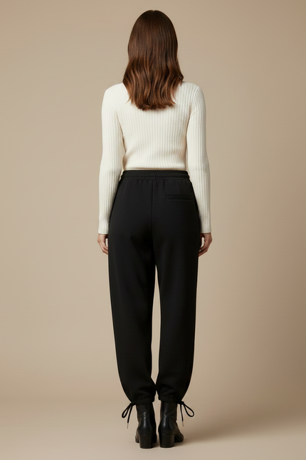 Pantalon Noir Bouffant - Molleton - vue 2