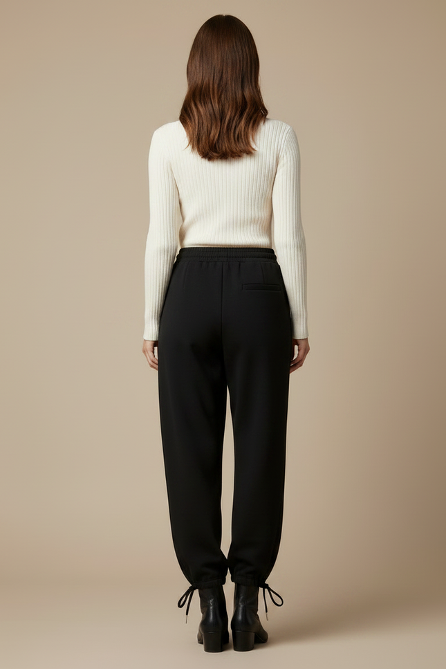 Pantalon Noir Bouffant - Molleton - vue 2