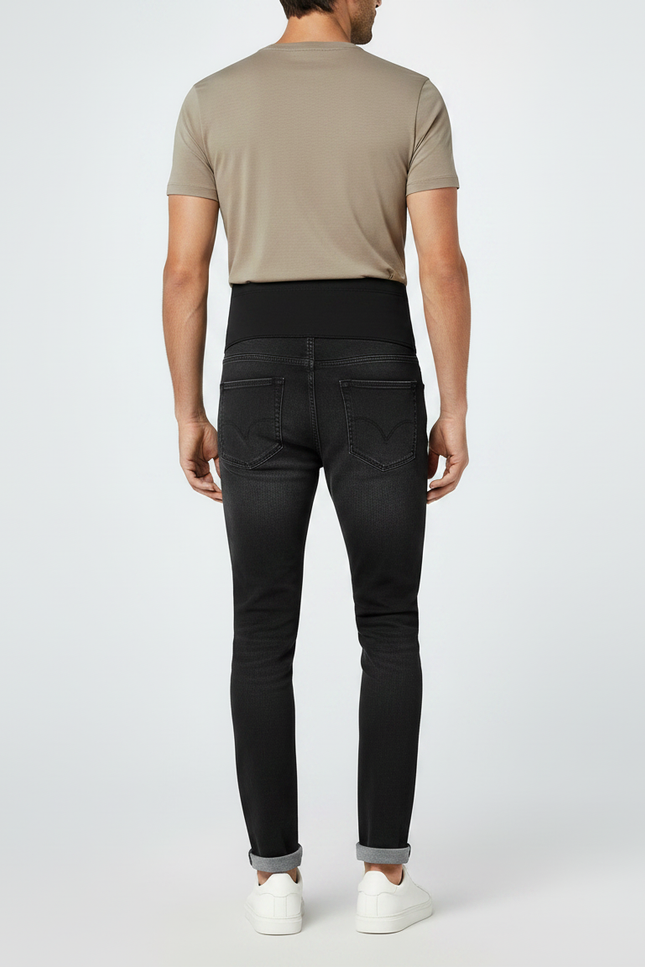Pantalon Noir De Grossesse - Jean - vue 2