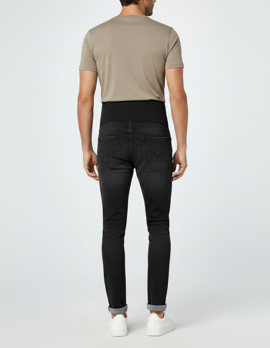 Pantalon Noir De Grossesse - Jean - vue 2