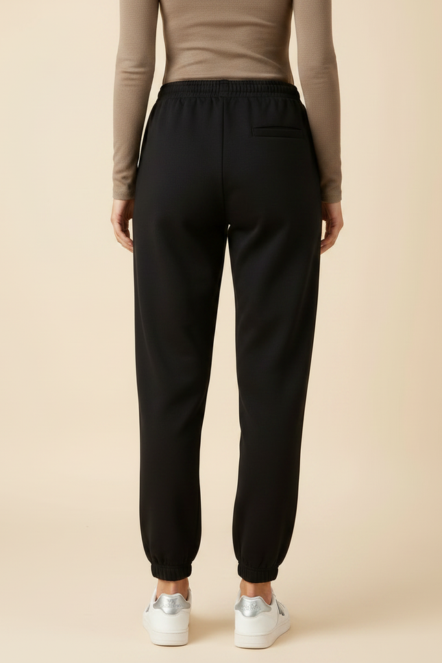 Pantalon Loose Noir - Molleton - vue 2